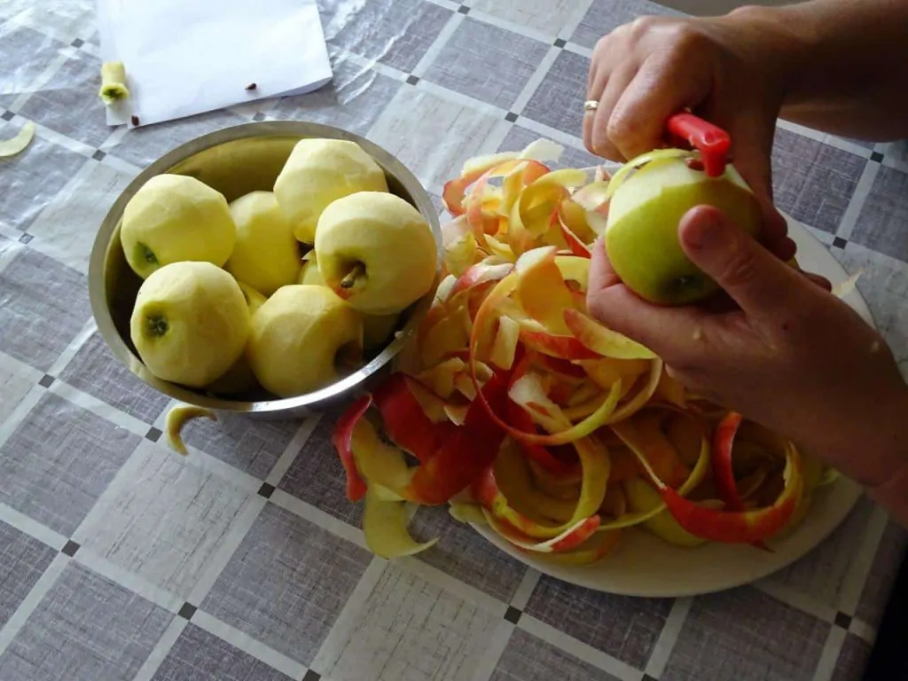 Appels schillen